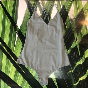 PacSun Bodysuit v-neck strappy LA hearts XS